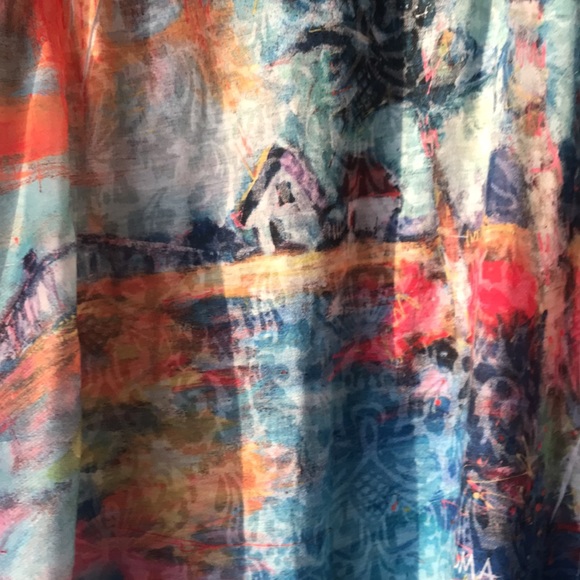 Leoma Lovegrove Watercolour graphic top - Picture 3 of 4